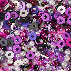DIYビーズジュエリー作りの検索キット  インディゴ  2~6mm  約25~33 G /袋&nbsp;DIY-TAC0009-10H
