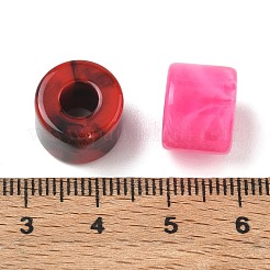 Two Tone Acrylic European Beads&nbsp;AC-CBA447D-03