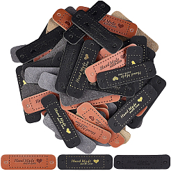 75Pcs 3 Colors PU Leather Labels&nbsp;DIY-CL0002-09