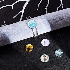 Flatback Glass Cabochons for DIY Projects&nbsp;GGLA-S047-25mm-06E
