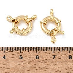 Brass Spring Ring Clasps&nbsp;KK-CBAD851-02G-03