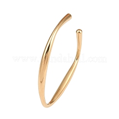 304 Stainless Steel C-Shaped Cuff Bangles for Women&nbsp;BJEW-G759-02G