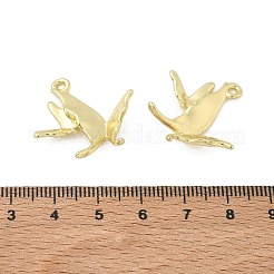 合金ペンダント  蝶のチャーム  ラックめっき  カドミウムフリー＆鉛フリー  ゴールドカラー  25x22x6.5mm  穴：1.8mm&nbsp;AL-CBA5609-12G