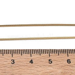 10mm 304ステンレススチールラウンドスネークチェーンネックレス0.9個  イオンプレーティング（ip）  ゴールドカラー  15.75インチ（40cm）&nbsp;NJEW-G203-03G