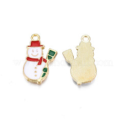 Rack Plating Alloy Enamel Pendants&nbsp;ENAM-N055-133