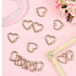 20Pcs Zinc Alloy Rhinestone Spring Gate Rings&nbsp;FIND-SP0004-36LG