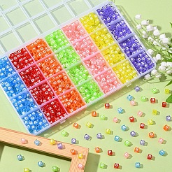 1190Pcs 7 Colors Transparent Acrylic Beads&nbsp;TACR-YW0001-58