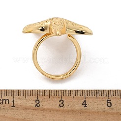 Brass Finger Rings for Women&nbsp;RJEW-U041-22G