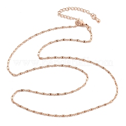 Brass Link Chain Necklaces for Women&nbsp;NJEW-D302-46RG