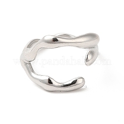 Non-Tarnish 304 Stainless Steel Cuff Finger Ring&nbsp;RJEW-E063-32P