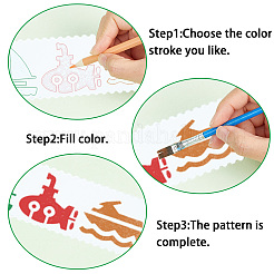 2 Sets 2 Styles PET Hollow Out Plastic Drawing Painting Stencils Templates&nbsp;AJEW-GF0006-91A