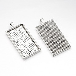 Alloy Pendant Cabochon Settings&nbsp;PALLOY-2418-AS-LF