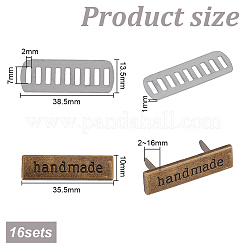 16 Sets Alloy Bag Decorative Clasps&nbsp;FIND-GO0002-10