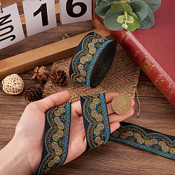 Ethnic Style Embroidery Polyester Ribbons&nbsp;SK-TAC0001-02