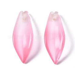 Transparent Spray Painted Glass Pendants&nbsp;GGLA-S054-015F-01