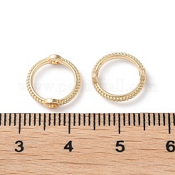 ラックメッキ合金ビードフレーム  丸いリング  14KGP本金メッキ  11x3mm  穴：1.6mm&nbsp;PALLOY-D025-04B-G-01