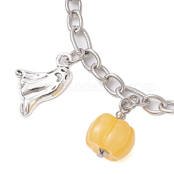 Halloween Theme 304 Stainless Steel Charm Bracelets for Women&nbsp;BJEW-JB10754
