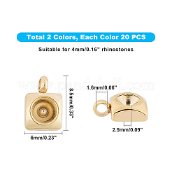 304 Stainless Steel Pendant Rhinestone Settings&nbsp;STAS-UN0009-45