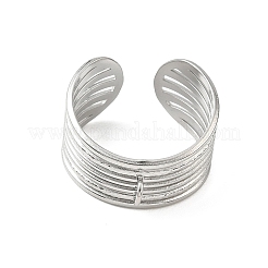 304 Stainless Steel Cuff Open Ring Setting&nbsp;SA-CBA37BC-10P