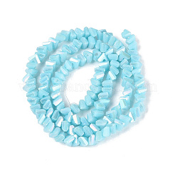 Electroplate Opaque Glass Beads Strands&nbsp;LS-EGLA-Q139-01A-C15