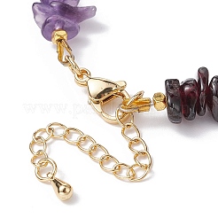 Brass Lotus Flower Charm Bracelet&nbsp;BJEW-JB09911