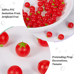 60Pcs PVC Imitation Fruit&nbsp;DJEW-OC0001-49B