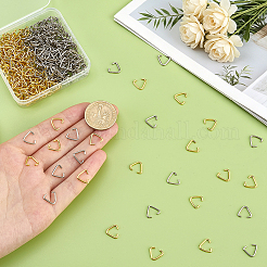 400Pcs 2 Colors Iron Triangle Rings&nbsp;IFIN-PH0002-54