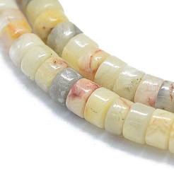天然クレイジーレースアゲートビーズ連売り  フラットラウンド  3.8~4.2x2~4.5mm  穴：0.8~1mm  約152~180個/連  15.1~15.5インチ（38.5~39.5cm）&nbsp;G-F631-A22