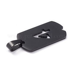 304 Stainless Steel Pendants&nbsp;STAS-H144-02EB-4