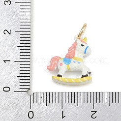 Amusement Park Brass Enamel Pendants&nbsp;KK-CBA7736-01F