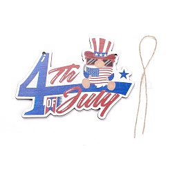 Independence Day Density Board Wooden Wall Ornament Doorplate Pendants&nbsp;HJEW-C004-05