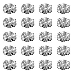 Brass Rhinestone Spacer Beads&nbsp;RB-YW0001-05D-01P