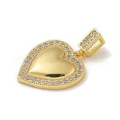 Brass Micro Pave Cubic Zirconia Pendants&nbsp;KK-U046-12G-03
