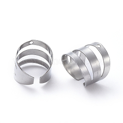 Tarnish Resistant Unisex 304 Stainless Steel Ear Cuff Findings&nbsp;X-STAS-E466-10P
