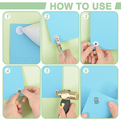 200Pcs Polyester Hot Melt Adhsive Screw Holes Cover Caps Stickers&nbsp;FIND-WH0609-76