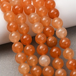 Natural Red Aventurine Round Beads Strands&nbsp;G-S148-8mm