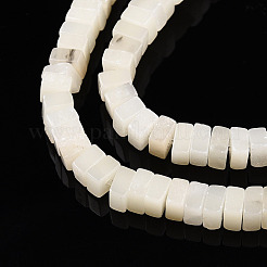 天然な白アフリカオパールビーズ連売り  正方形  2~2.5x4~4.5x4~4.5mm  穴：0.8mm  約146~150個/連  14.76~15.16''（37.5~38.5センチメートル）&nbsp;G-T140-49A