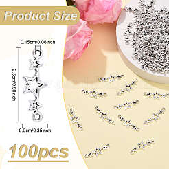 100Pcs Tibetan Style Alloy Connector Charms&nbsp;FIND-YW0008-13