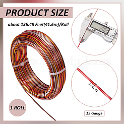 1 Roll Gradient Color Aluminum Wire&nbsp;AW-BC0003-38D
