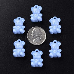 オペークアクリルパーツ  クマ  コーンフラワーブルー  20x13.5x10.5mm  穴：1.4mm  約400個/500g&nbsp;MACR-S373-113-A03