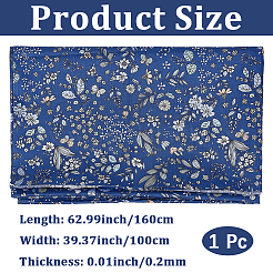 1M Flower Pattern Cotton Fabric&nbsp;AJEW-CY0002-30A