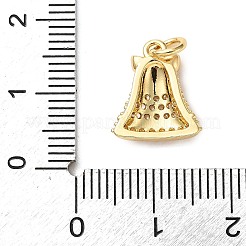Brass Micro Pave Cubic Zirconia Charms&nbsp;KK-I383-05G-01