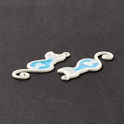 Spray Painted Alloy Enamel Pendants&nbsp;FIND-I019-03C