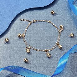 304ステンレススチールペンダント20個  ラウンド  ゴールドカラー  11.5x8mm  穴：2.5mm&nbsp;STAS-UN0028-83