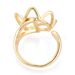 Flower Brass Cup Peg Ring Settings&nbsp;LS-KK-N274-39G