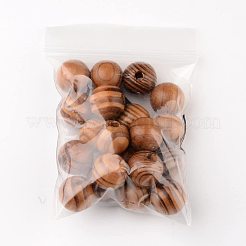 ラウンドウッドビーズ  無鉛の  バリーウッド  16x15mm  穴：4mm&nbsp;WOOD-PH0002-05-LF