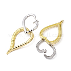 Brass Dangle Stud Earrings&nbsp;EJEW-M244-13GP