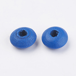 天然木のビーズ  染め  ロンデル  ミックスカラー  12x6mm  穴：3mm  約2170個/500g&nbsp;WOOD-Q030-60