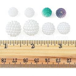 100Pcs 4 Style Imitation Pearl Acrylic Beads&nbsp;OACR-FS0001-23
