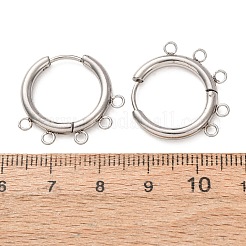 304 Stainless Steel Hoop Earring Findings&nbsp;STAS-D183-02B-P